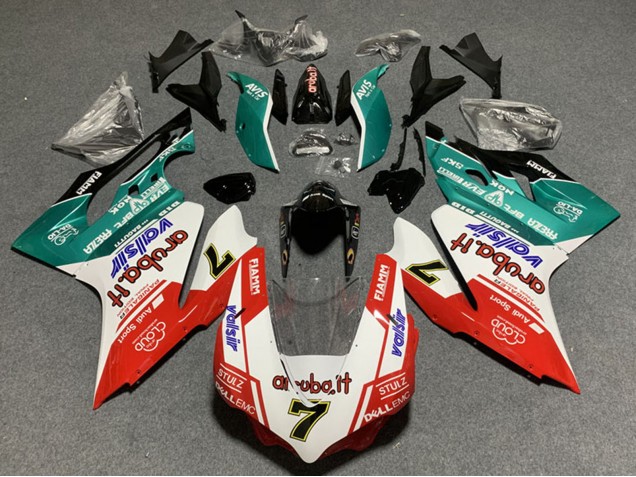 Ducati Panigale 899/1199 Motorrad Verkleidung 2011-2014 - Weiss Rot Grun Glanzendes Schwarz Avis Valsir 7