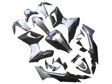 Honda CBR125R Motorrad Verkleidung 2002-2006 - Silber Glanzendes Schwarz