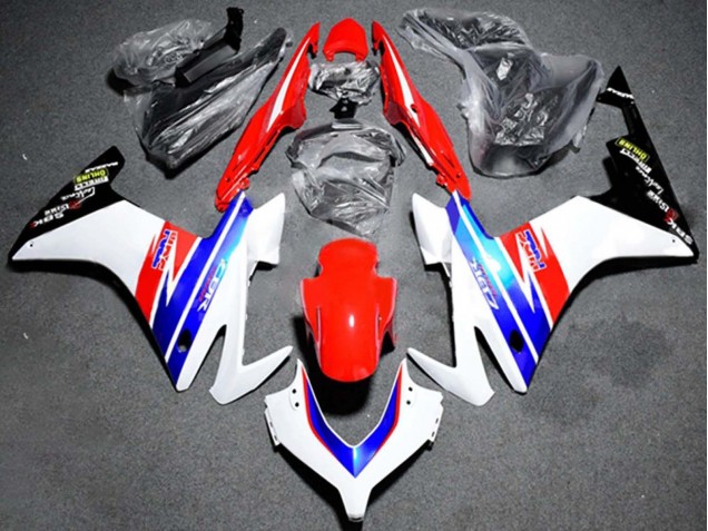 Honda CBR500R Motorrad Verkleidung 2013-2015 - Weiss Rot Blau HRC