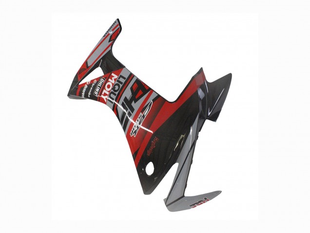 Honda CBR500R Motorrad Verkleidung 2013-2015 - Rot Silber Glanzendes Schwarz