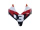 Honda CBR500R Motorrad Verkleidung 2013-2015 - Orange Weiss Rot Glanzendes Schwarz Repsol 3