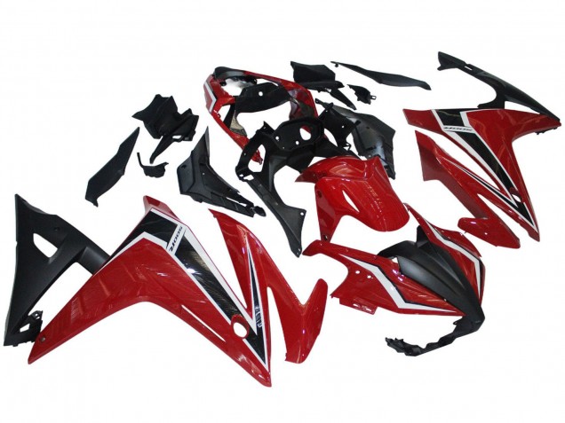 Honda CBR500R Motorrad Verkleidung 2016-2018 - Rot Weiss Matt Schwarz