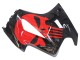 Honda VFR 800 Motorrad Verkleidung 2002-2013 - Glanzendes Schwarz Rot