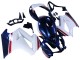 Honda VFR 800 Motorrad Verkleidung 2002-2013 - Weiss Rot Dunkel Blau