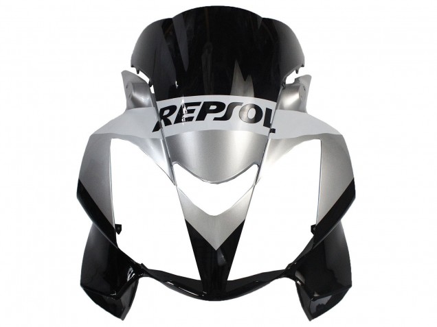 Honda VFR 800 Motorrad Verkleidung 2002-2013 - Silber Glanzendes Schwarz Repsol