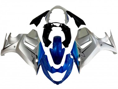 Suzuki GSX650F Motorrad Verkleidung 2008-2013 - Silber Blau