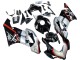 Honda CBR1000RR Motorrad Verkleidung 2004-2005 - Silber Glanzendes Schwarz Rot Streifen