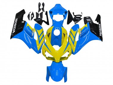 Honda CBR1000RR Motorrad Verkleidung 2004-2005 - Blau Gelb Glanzendes Schwarz