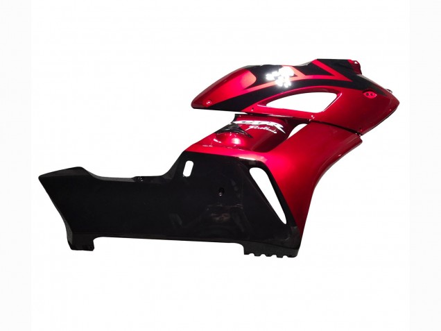 Honda CBR1000RR Motorrad Verkleidung 2004-2005 - Rot Glanzendes Schwarz Streifen