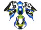 Honda CBR1000RR Motorrad Verkleidung 2006-2007 - Blau Fluoreszierendes Grun Glanzendes Schwarz Hai 46