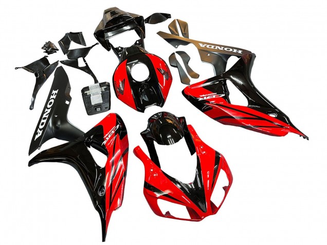 Honda CBR1000RR Motorrad Verkleidung 2006-2007 - Blau Glanzendes Schwarz