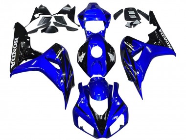 Honda CBR1000RR Motorrad Verkleidung 2006-2007 - Blau Glanzendes Schwarz