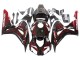 Honda CBR1000RR Motorrad Verkleidung 2006-2007 - Glanzendes Schwarz Rot Flamme