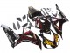 Honda CBR1000RR Motorrad Verkleidung 2006-2007 - Glanzendes Schwarz Gelb Rot Flamme