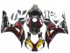 Honda CBR1000RR Motorrad Verkleidung 2006-2007 - Glanzendes Schwarz Gelb Rot Flamme