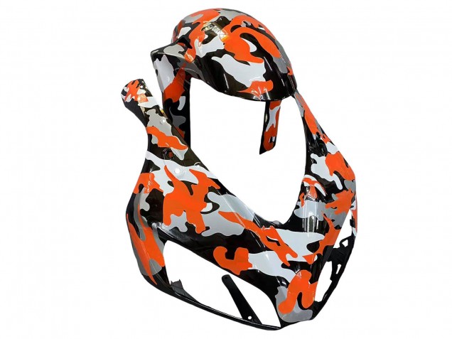 Honda CBR1000RR Motorrad Verkleidung 2006-2007 - Schwarz Orange Silber Camouflage