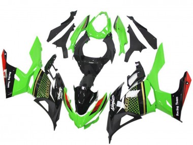 Kawasaki EX400 Motorrad Verkleidung 2018-2024 - Grun Rot Schwarz Bienenwabe