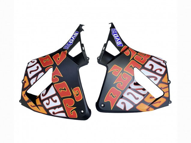 Honda CBR600RR Motorrad Verkleidung 2003-2004 - Matt Schwarz Orange Repsol Rossi 46