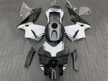 Honda CBR600RR Motorrad Verkleidung 2003-2004 - Weiss Glanzendes Schwarz Matt Schwarz