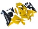 Honda CBR600RR Motorrad Verkleidung 2003-2004 - Gelb Glanzendes Schwarz
