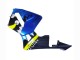 Honda CBR600RR Motorrad Verkleidung 2003-2004 - Blau Neon Gelb Glanzendes Schwarz Hai
