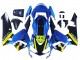 Honda CBR600RR Motorrad Verkleidung 2003-2004 - Blau Neon Gelb Glanzendes Schwarz Hai