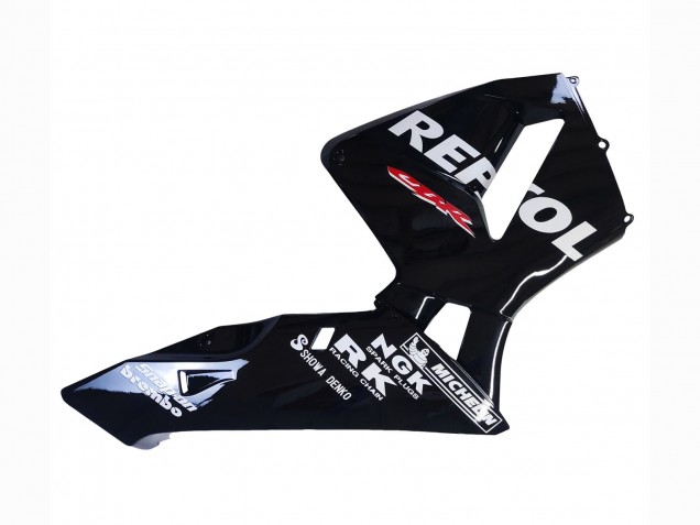 Honda CBR600RR Motorrad Verkleidung 2003-2004 - Glanzendes Schwarz Weiss Repsol
