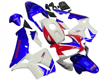 Honda CBR600RR Motorrad Verkleidung 2003-2004 - Weiss Blau Rot HRC