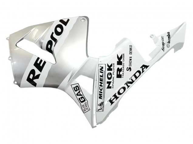 Honda CBR600RR Motorrad Verkleidung 2003-2004 - Weiss Silber Schwarz Repsol