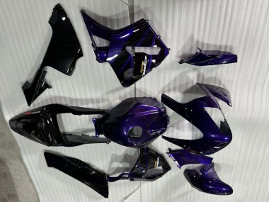 Honda CBR600RR Motorrad Verkleidung 2003-2004 - Dunkel Blau Glanzendes Schwarz