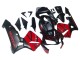 Honda CBR600RR Motorrad Verkleidung 2003-2004 - Rot Glanzendes Schwarz Matt Schwarz
