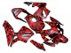 Honda CBR600RR Motorrad Verkleidung 2003-2004 - Schwarz Rot Grau Camouflage