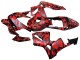 Honda CBR600RR Motorrad Verkleidung 2003-2004 - Schwarz Rot Grau Camouflage