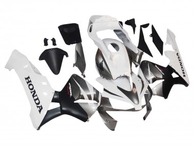Honda CBR600RR Motorrad Verkleidung 2003-2004 - Weiss Matt Schwarz Rennen