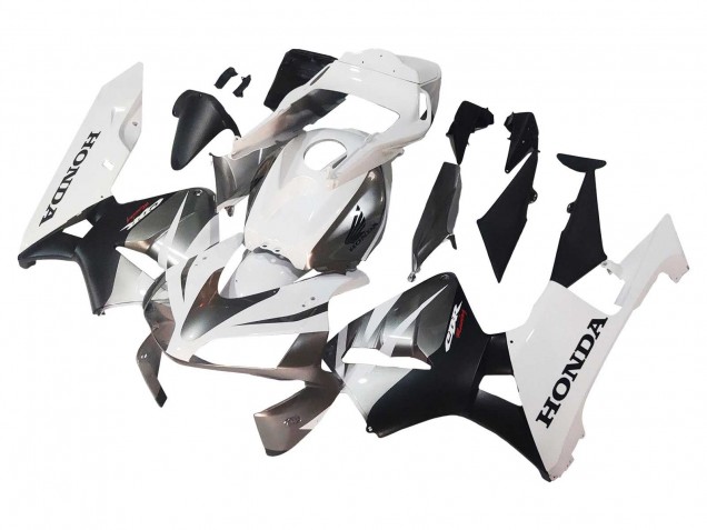 Honda CBR600RR Motorrad Verkleidung 2003-2004 - Weiss Matt Schwarz Rennen