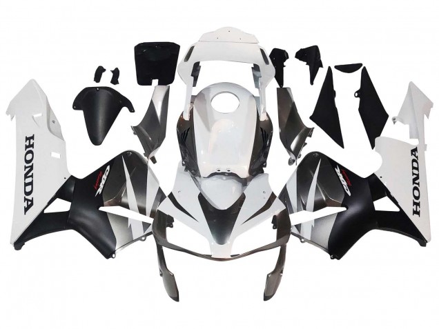 Honda CBR600RR Motorrad Verkleidung 2003-2004 - Weiss Matt Schwarz Rennen