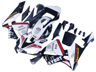 Honda CBR600RR Motorrad Verkleidung 2003-2004 - Weiss Rot Glanzendes Schwarz Denso Rimont