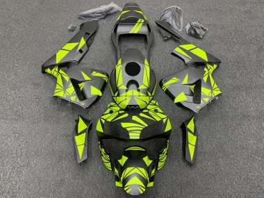 Honda CBR600RR Motorrad Verkleidung 2003-2004 - Gelb Matt Schwarz