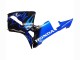 Honda CBR600RR Motorrad Verkleidung 2005-2006 - Glanzendes Schwarz Blau Flamme