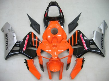 Honda CBR600RR Motorrad Verkleidung 2005-2006 - Orange Schwarz Silber