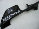 Honda CBR600RR Motorrad Verkleidung 2005-2006 - Glanzendes Schwarz Grau Flamme