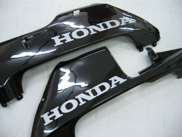 Honda CBR600RR Motorrad Verkleidung 2005-2006 - Glanzendes Schwarz Grau Flamme