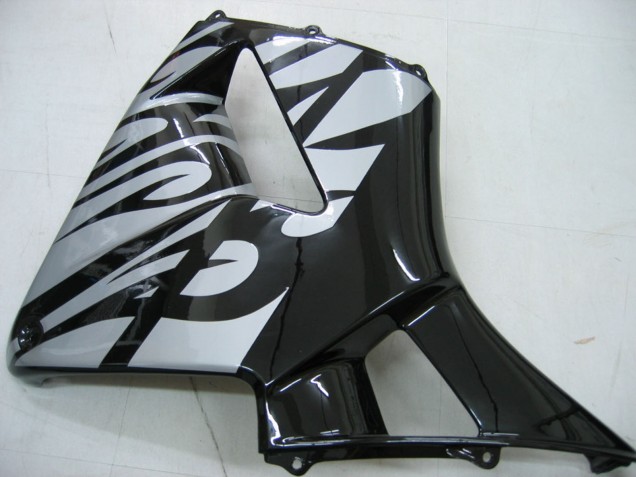 Honda CBR600RR Motorrad Verkleidung 2005-2006 - Glanzendes Schwarz Grau Flamme