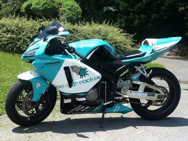 Honda CBR600RR Motorrad Verkleidung 2005-2006 - Hellgrun Weiss Glanzendes Schwarz Joe Rocket