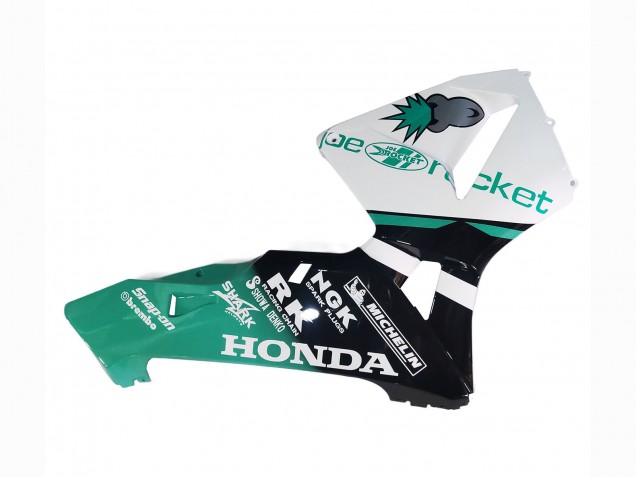 Honda CBR600RR Motorrad Verkleidung 2005-2006 - Hellgrun Weiss Glanzendes Schwarz Joe Rocket