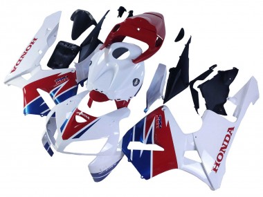 Honda CBR600RR Motorrad Verkleidung 2005-2006 - Weiss Rot Blau HRC