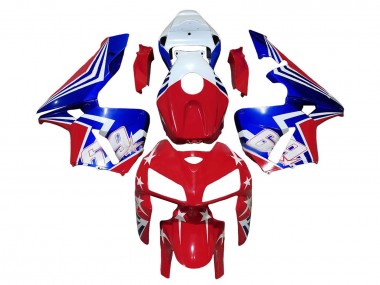 Honda CBR600RR Motorrad Verkleidung 2005-2006 - Rot Weiss Blau 69