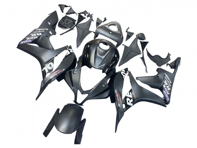 Honda CBR600RR Motorrad Verkleidung 2007-2008 - Matt Schwarz Weiss Repsol