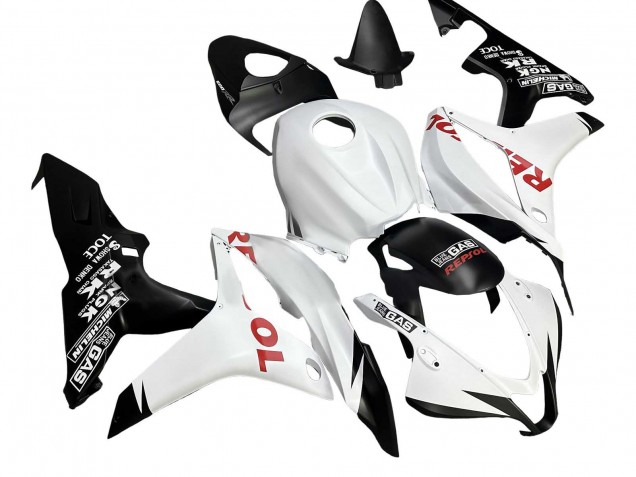 Honda CBR600RR Motorrad Verkleidung 2007-2008 - Weiss Matt Schwarz Rot Repsol
