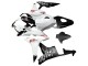 Honda CBR600RR Motorrad Verkleidung 2007-2008 - Weiss Matt Schwarz Rot Repsol